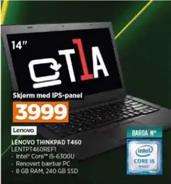 POWER LENOVO THINKPAD T460 LENTPT460REFI tilbud