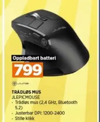 POWER TRÅDLØS MUS JLEPICMOUSE tilbud
