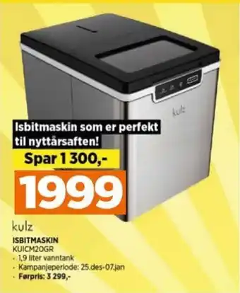 POWER ISBITMASKIN KUICM20GR tilbud