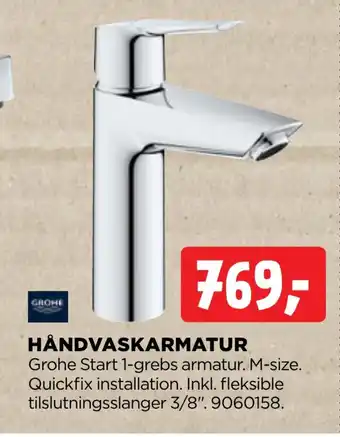 jem & fix HÅNDVASKARMATUR tilbud