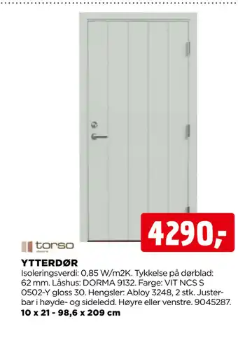 jem & fix Ytterdør tilbud