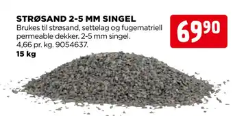 jem & fix Strøsand 2-5 mm singel tilbud