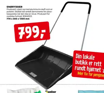 jem & fix Snørydder tilbud