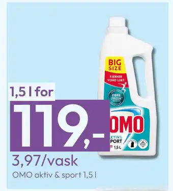Gigaboks Omo aktiv & sport 1,5 l tilbud