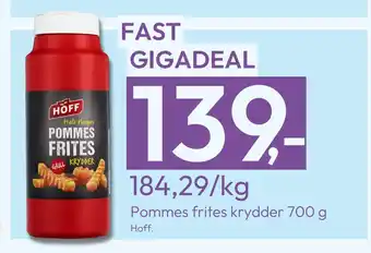 Gigaboks Pommes frites krydder 700 g tilbud