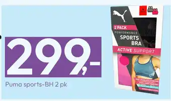 Gigaboks Puma sports-bh 2 pk tilbud