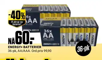 Europris Energy+ batterier tilbud