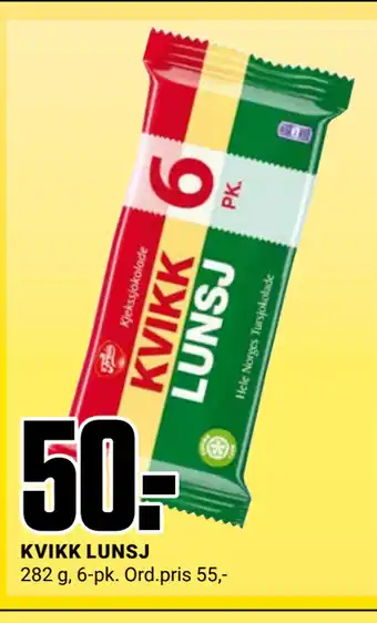 Europris Kvikk lunsj tilbud