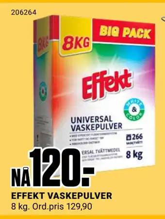 Europris Effekt vaskepulver tilbud