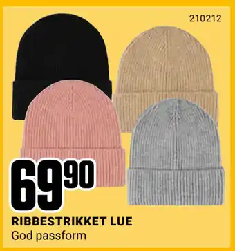 Europris Ribbestrikket lue tilbud