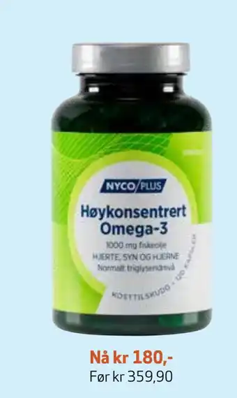 Apotek 1 En mengde kosttilskudd fra nycoplus tilbud