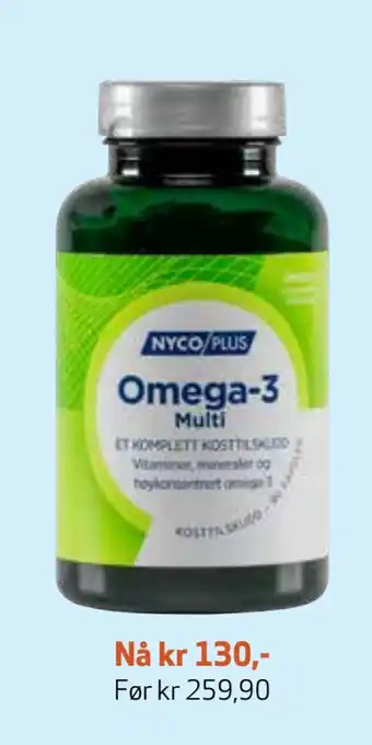 Apotek 1 En mengde kosttilskudd fra nycoplus tilbud