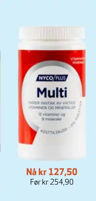 Apotek 1 En mengde kosttilskudd fra nycoplus tilbud