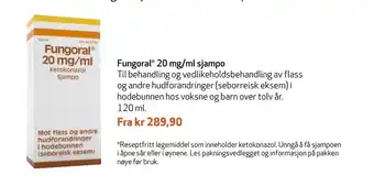 Apotek 1 Fungoral* 20 mg/ml sjampo tilbud