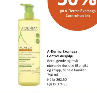Apotek 1 A-derma exomega control dusjolje tilbud