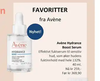 Apotek 1 Avène hydrance boost serum tilbud