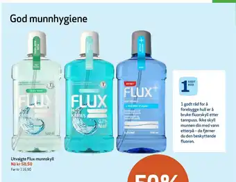 Apotek 1 Utvalgte flux munnskyll tilbud