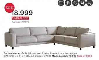 Møbelringen Gordon hjørnesofa tilbud