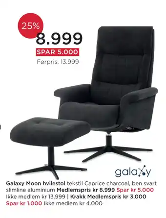 Møbelringen Galaxy moon hvilestol tilbud