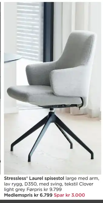 Møbelringen Stressless laurel spisestol tilbud