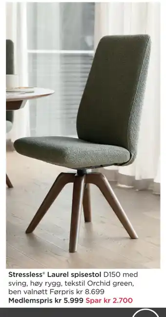 Møbelringen Stressless laurel spisestol tilbud