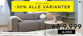 Skeidar Enjoy sofa tilbud