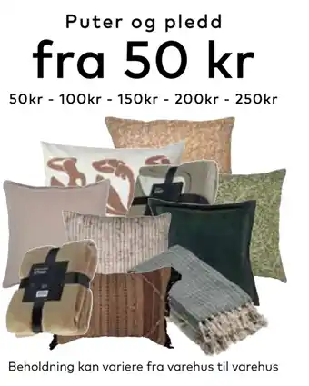 Skeidar Puter og pledd tilbud
