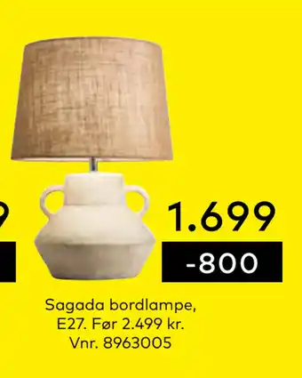 Skeidar Sagada bordlampe tilbud