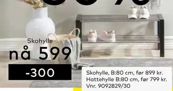 Skeidar Skohylle tilbud