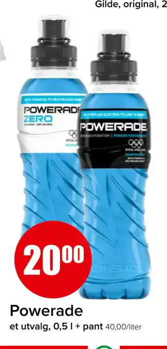 Spar Powerade tilbud