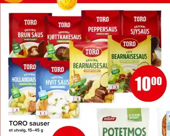 Spar Toro sauser tilbud