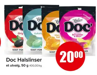 Spar Doc halslinser tilbud