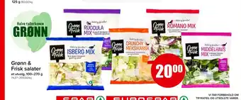 Spar Grønn & frisk salater tilbud