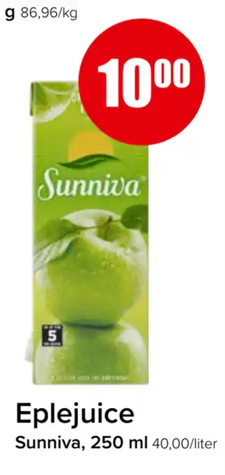 Spar Eplejuice tilbud
