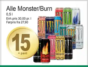 Joker Alle monster/burn tilbud