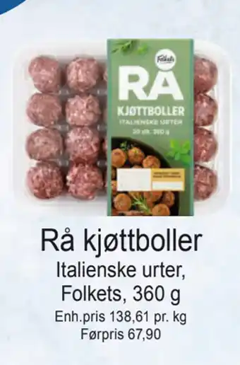 Joker Rå kjøttboller tilbud