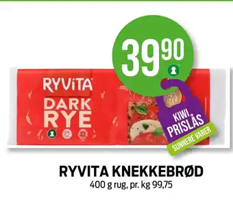 Kiwi Ryvita knekkebrød tilbud