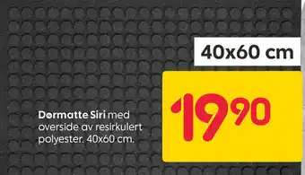 Rusta Dørmatte siri tilbud