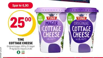 Coop Extra Tine cottage cheese tilbud
