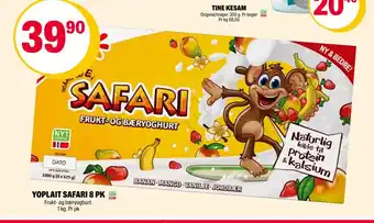 Coop Extra Yoplait safari 8 pk tilbud