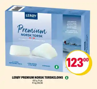 Coop Extra Lerøy premium norsk torskeloins tilbud