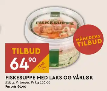 Coop Mega Fiskesuppe med laks og vårløk tilbud
