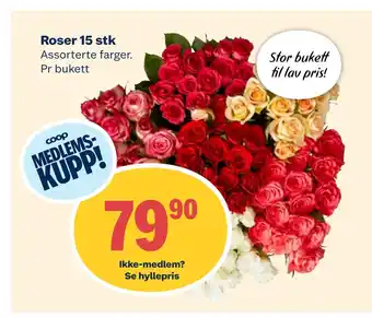 Coop Extra Roser 15 stk tilbud