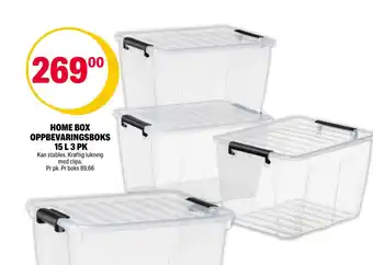 Coop Extra Home box oppbevaringsboks 15 l 3 pk tilbud