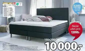 JYSK Gold c20 kontinentalseng tilbud