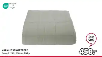 JYSK Valmue sengeteppe tilbud