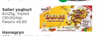 Meny Safari yoghurt tilbud