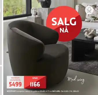 Bohus Westport loungestol tilbud