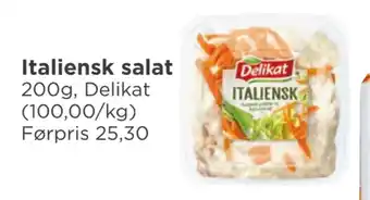 Meny Italiensk salat tilbud