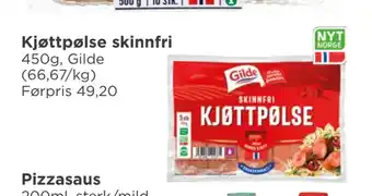 Meny Kjøttpølse skinnfri tilbud